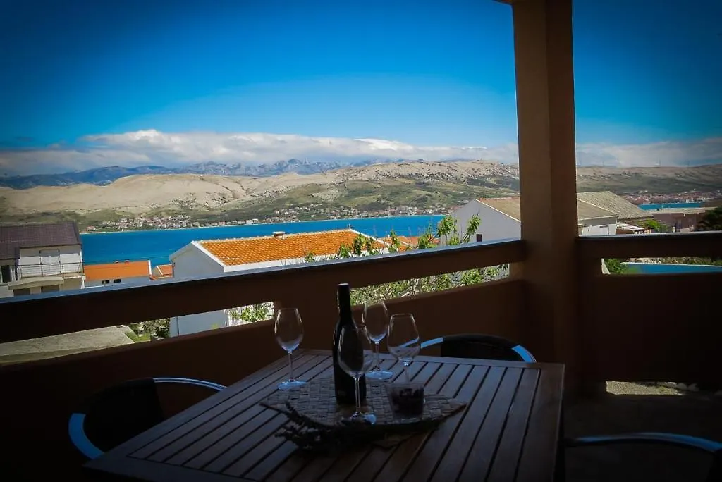 Apartment In Pag With Sea View, Terrace, Air Conditioning, Wifi Pag Town Croacia