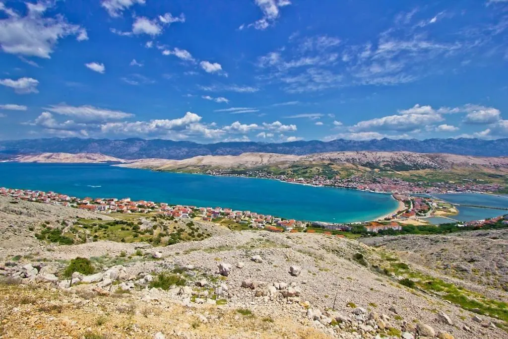 Apartment In Pag With Sea View, Terrace, Air Conditioning, Wifi Pag Town